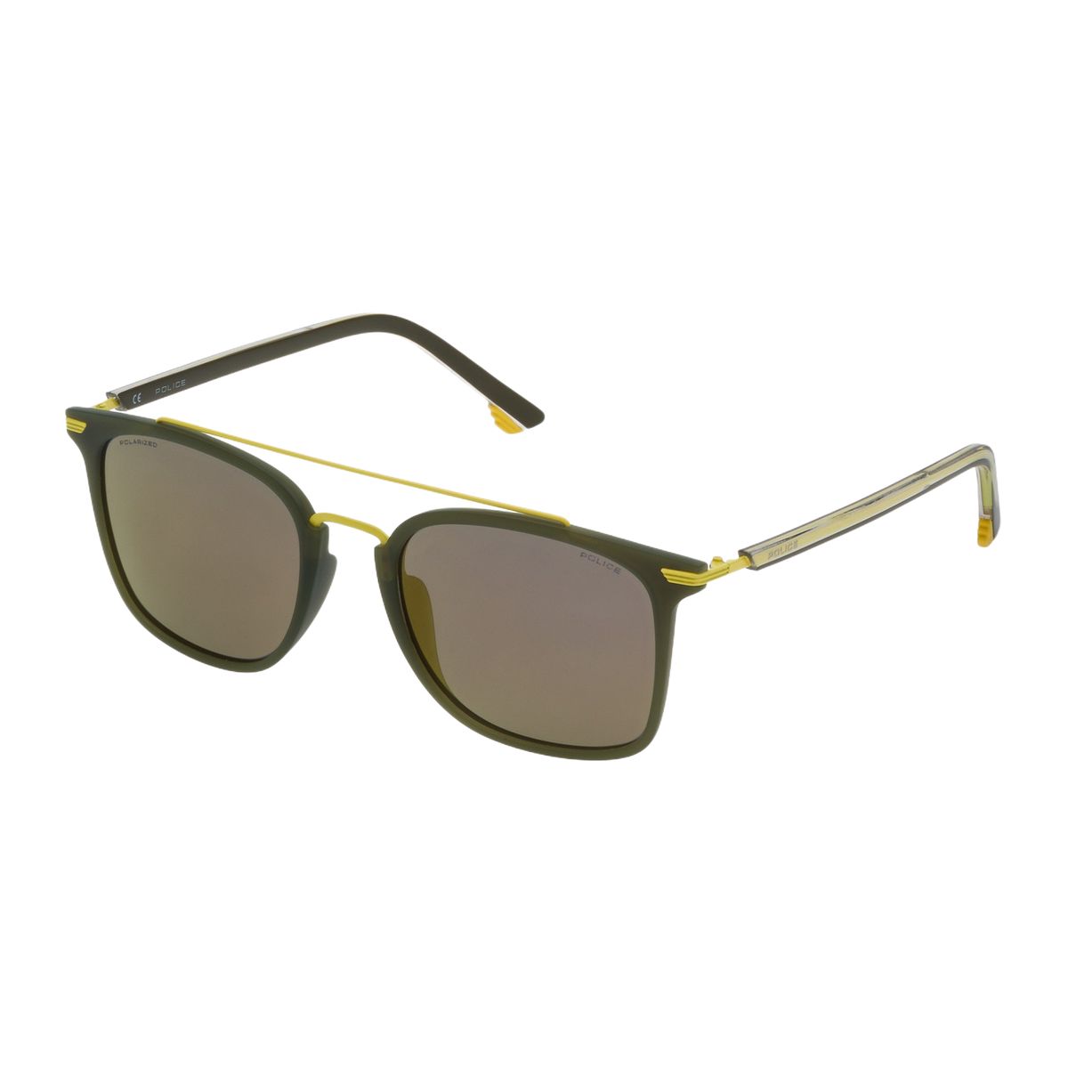 Quadratische Sonnenbrille mit Doppelsteg