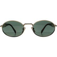Ovale Sonnenbrille mit Metallrahmen