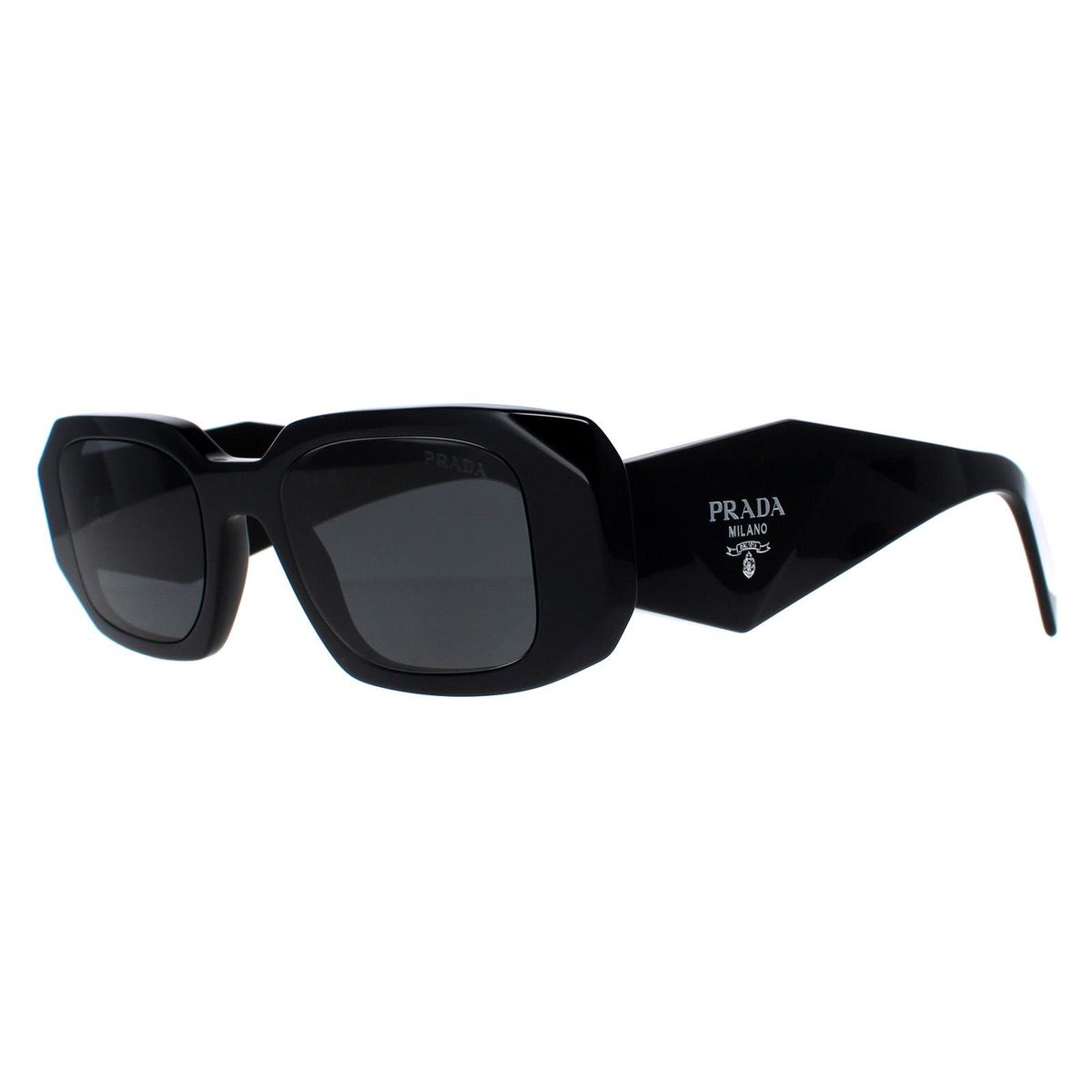 Markante rechteckige Sonnenbrille aus Acetat