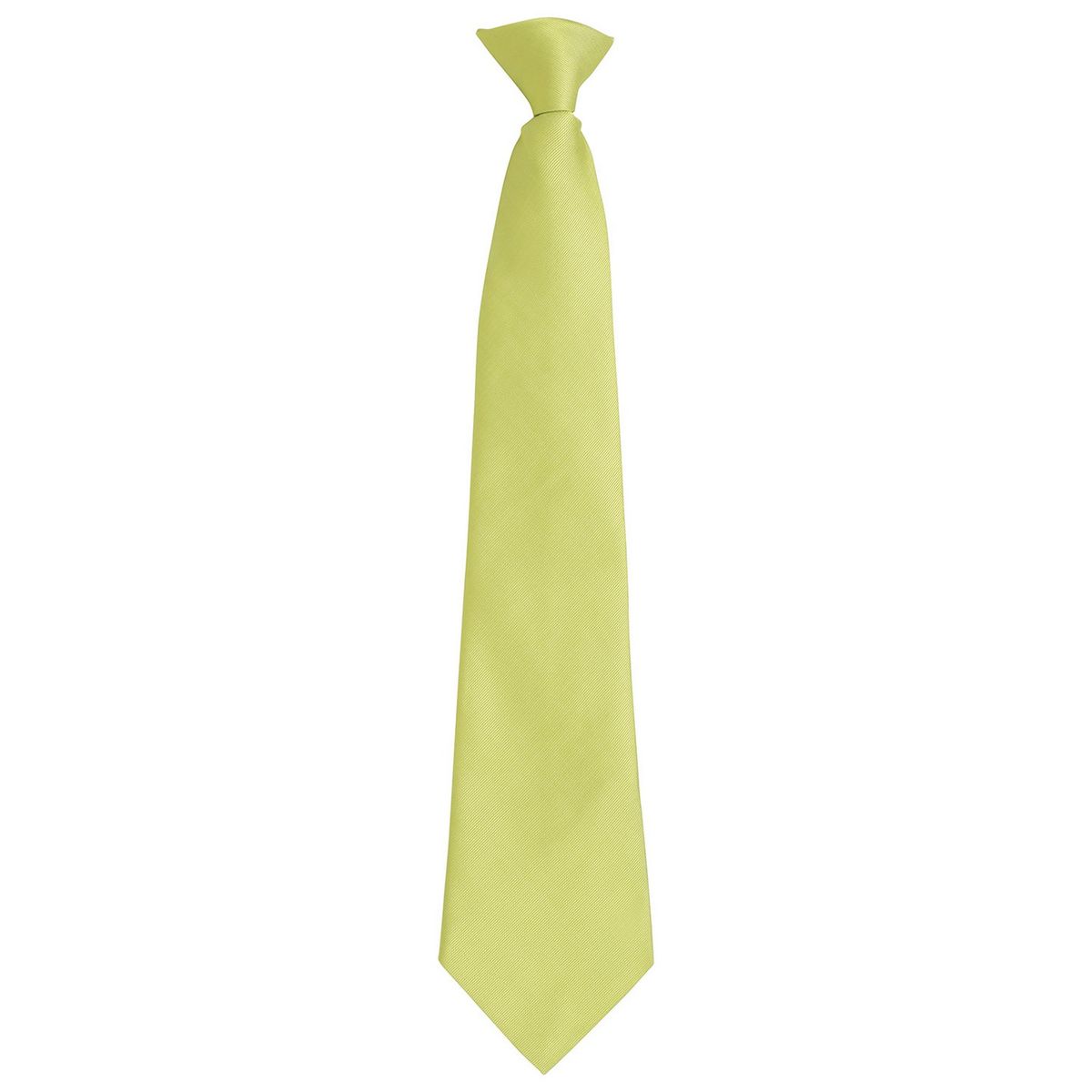Unifarbene Clip-Krawatte mit Satin-Finish