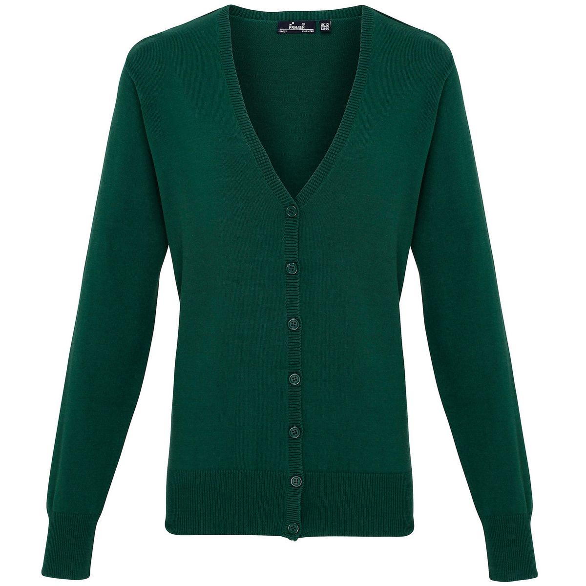 Strickjacke mit V-Ausschnitt und Knöpfen