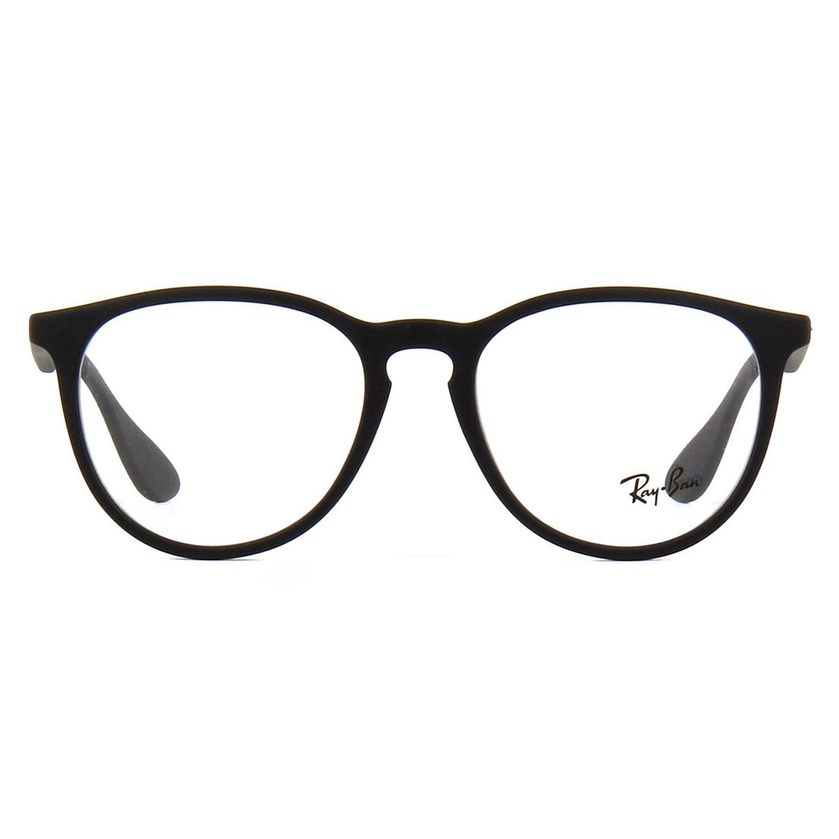 Klassische abgerundete Brille mit Schlüssellochsteg