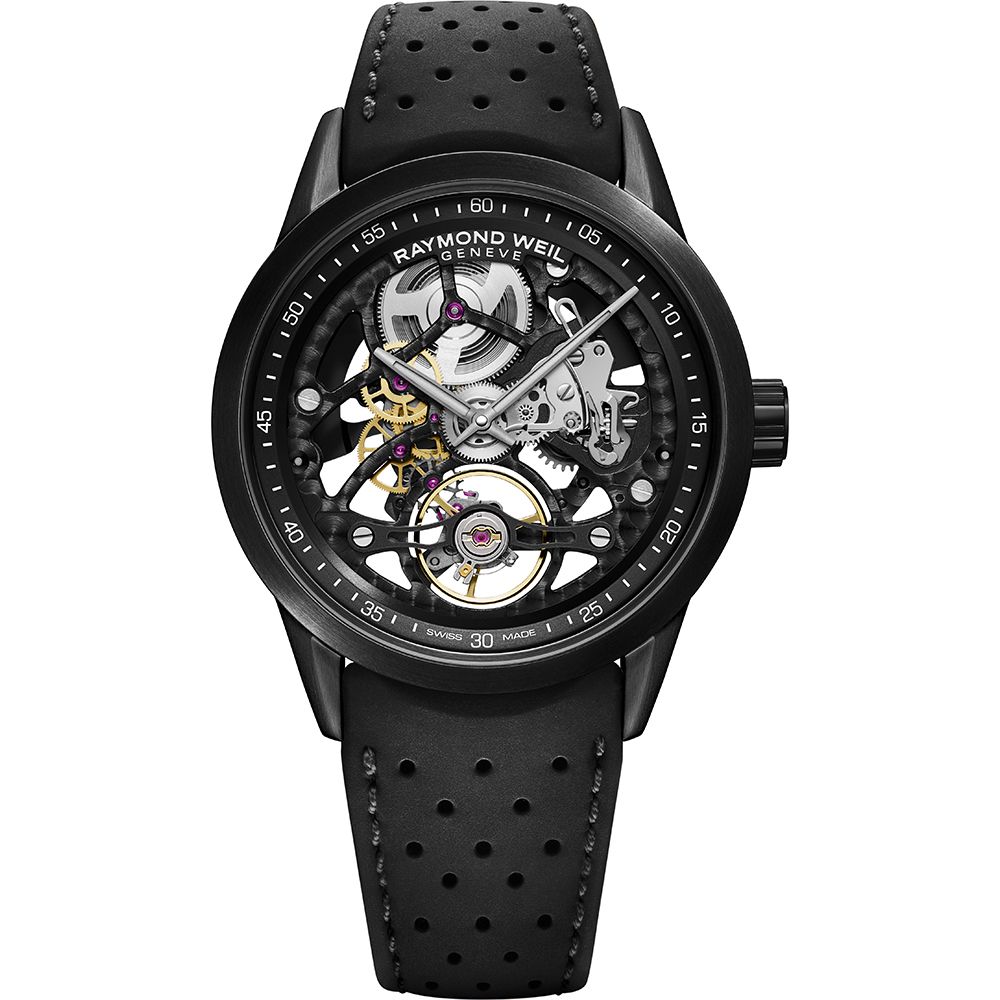 Automatisches Skelett-Zifferblatt Armbanduhr