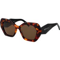 Markante Schmetterlings-Sonnenbrille in Schildpatt