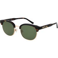 Browline-Sonnenbrille mit Schildpatt-Rahmen