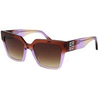 Moderne rechteckige Sonnenbrille mit Farbverlauf