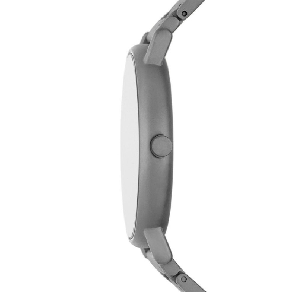 Minimalistische Analoguhr mit Gliederarmband