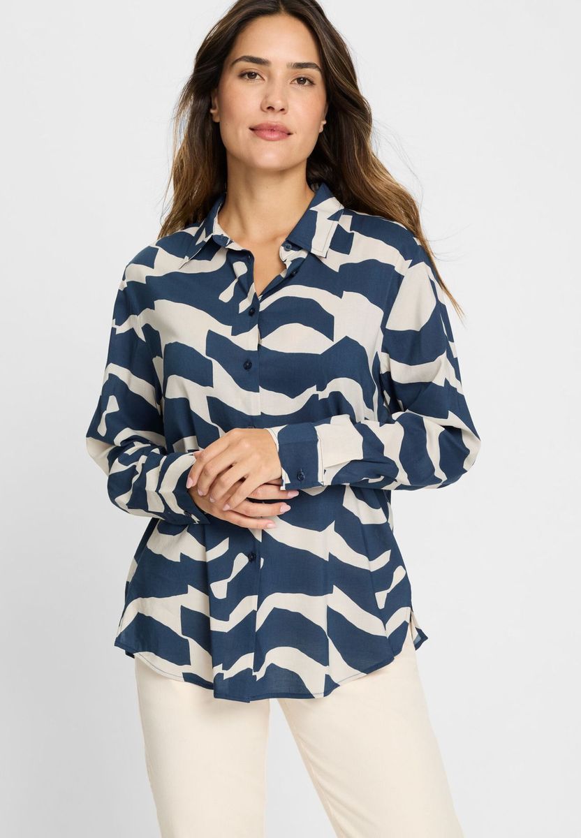 olsen Bluse, für Damen, blau, 38