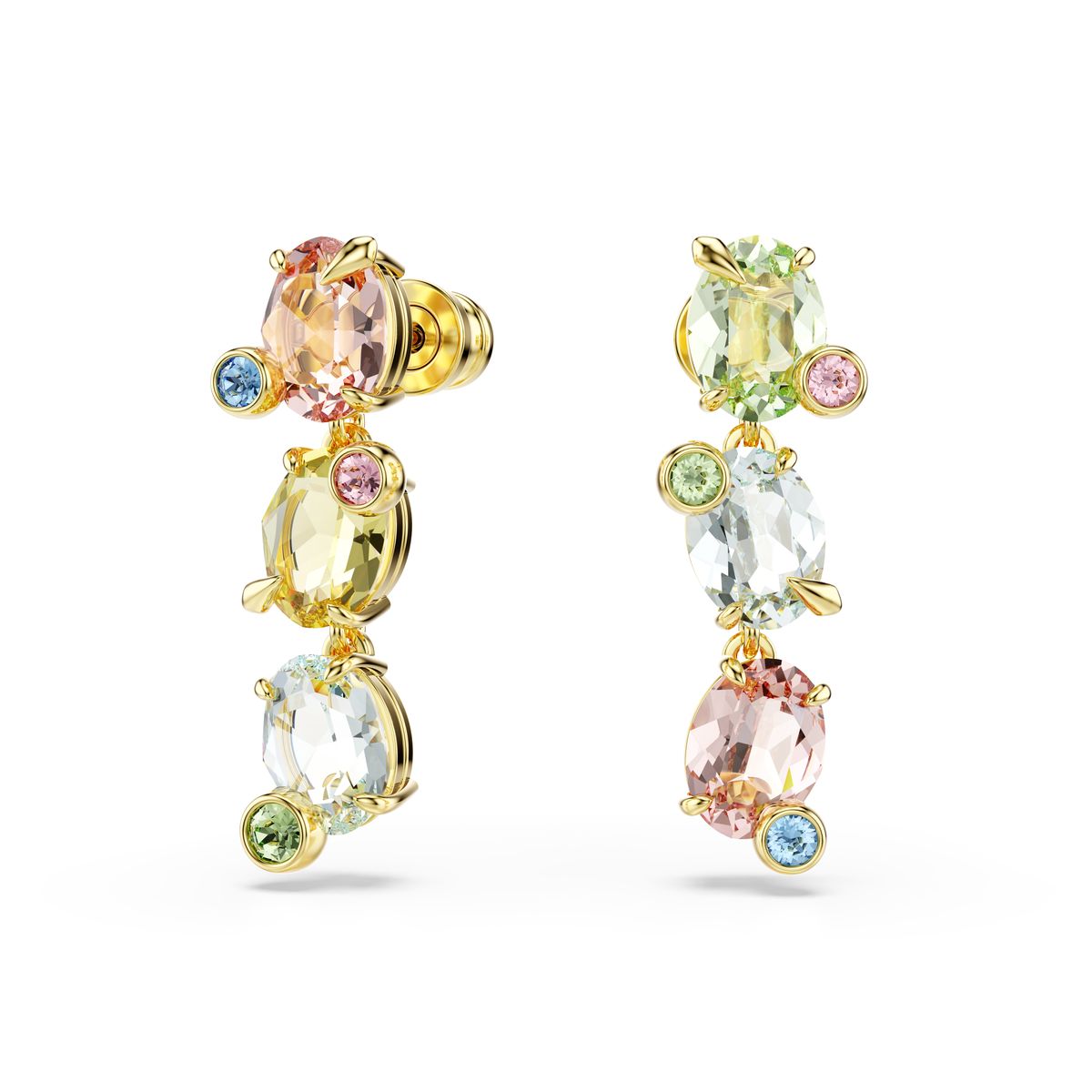 Bunte Kristall-Ohrhänger