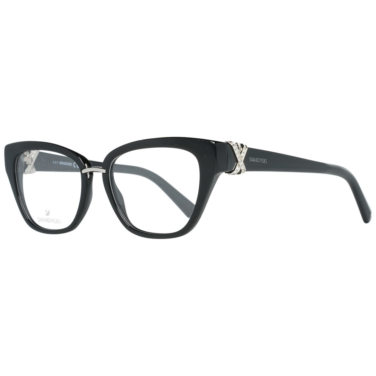 Kristallbesetzte Cat-Eye-Brille