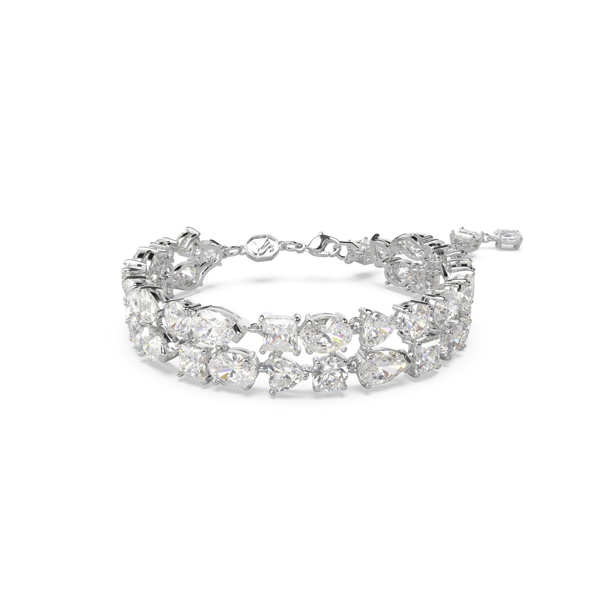 Mesmera doppelreihiges Armband mit Mischschliff
