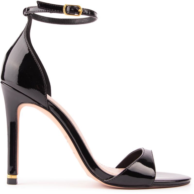 Elegante Lackleder-Stiletto-Sandale