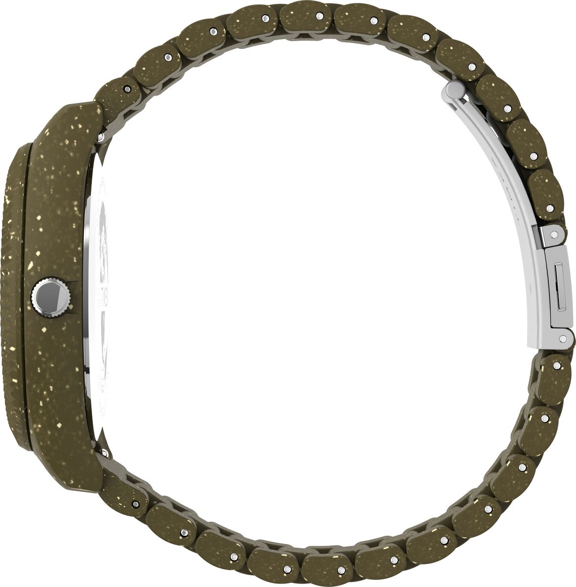Nachhaltige Armbanduhr mit gesprenkeltem Design