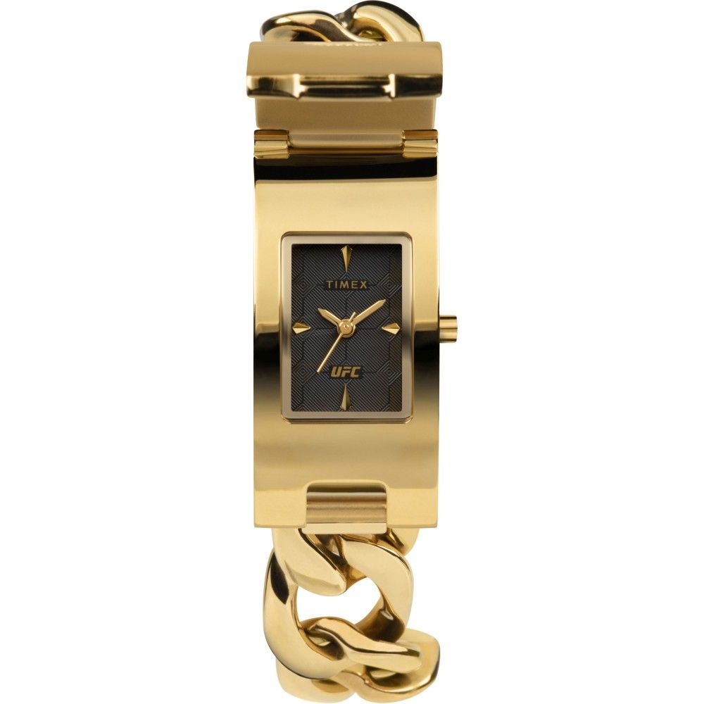Rechteckige Kettenglied-Armbanduhr