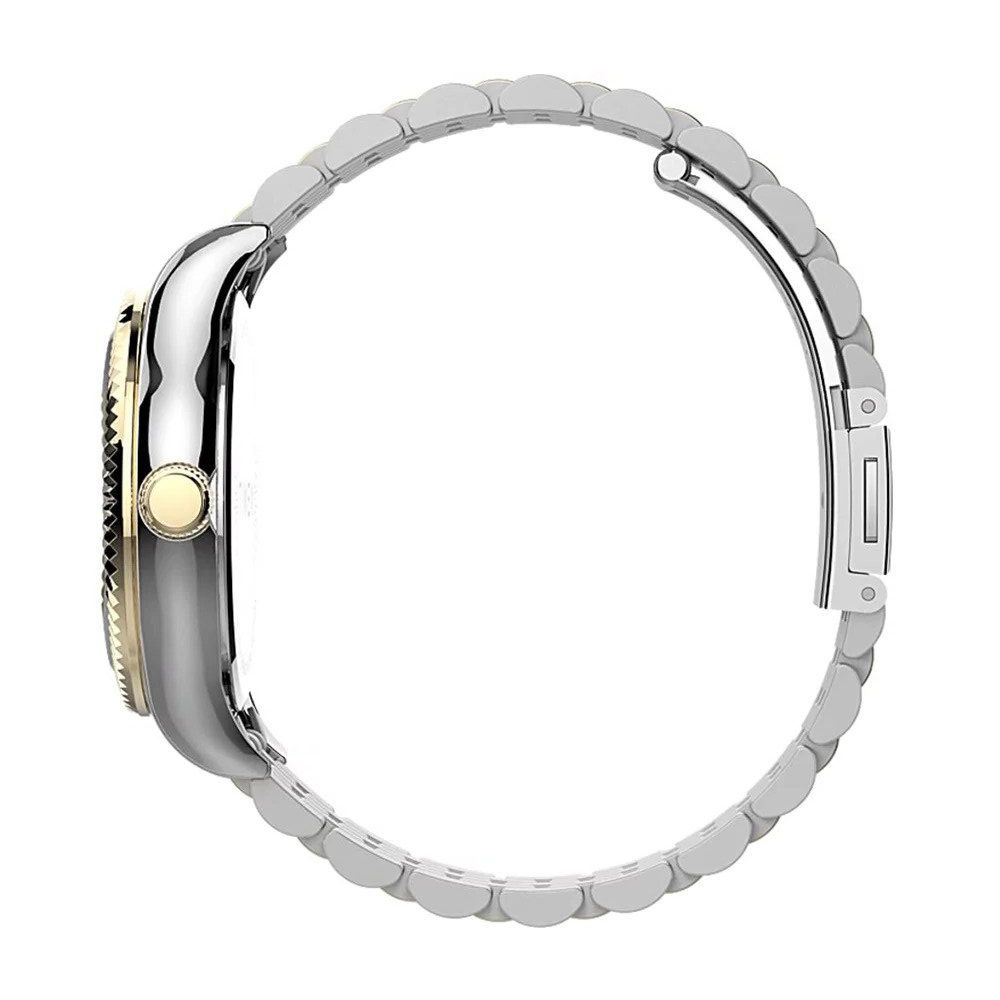 Zeitlose Analog-Armbanduhr aus Perlmutt
