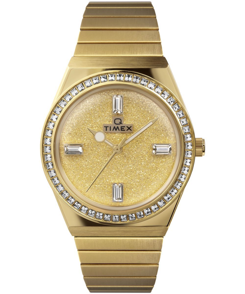 Q Reissue Armbanduhr mit Kristall-Lünette