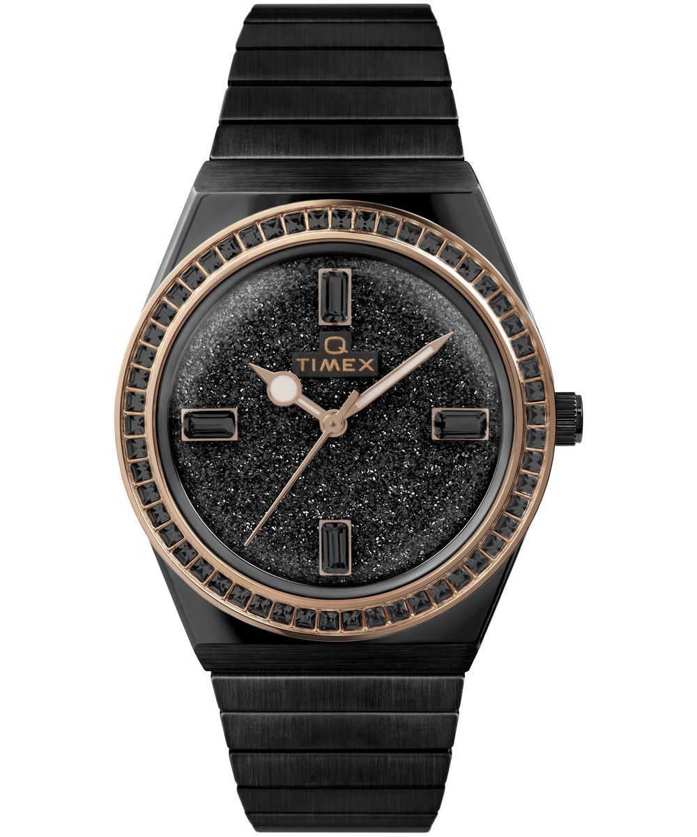 Q Reissue Funkelnde Kristall-Uhr