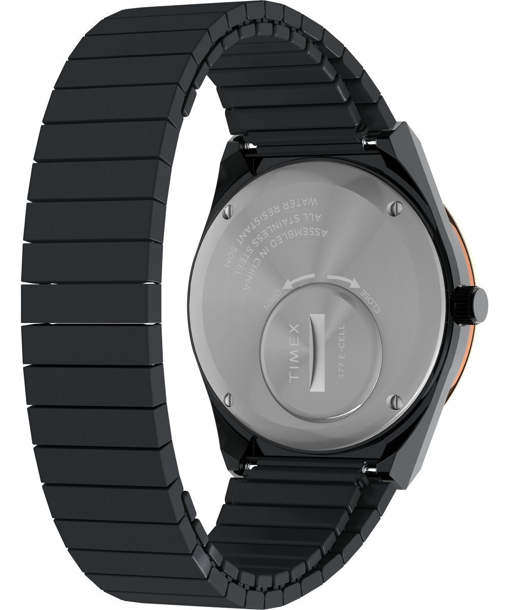 Q Reissue Armbanduhr mit Kristallelementen