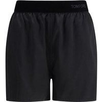 Lounge-Shorts aus Stretch-Seidensatin