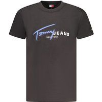 Jersey-T-Shirt mit Signature-Grafik-Print