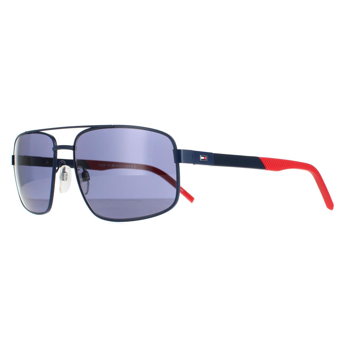 Moderne rechteckige Doppelsteg-Sonnenbrille