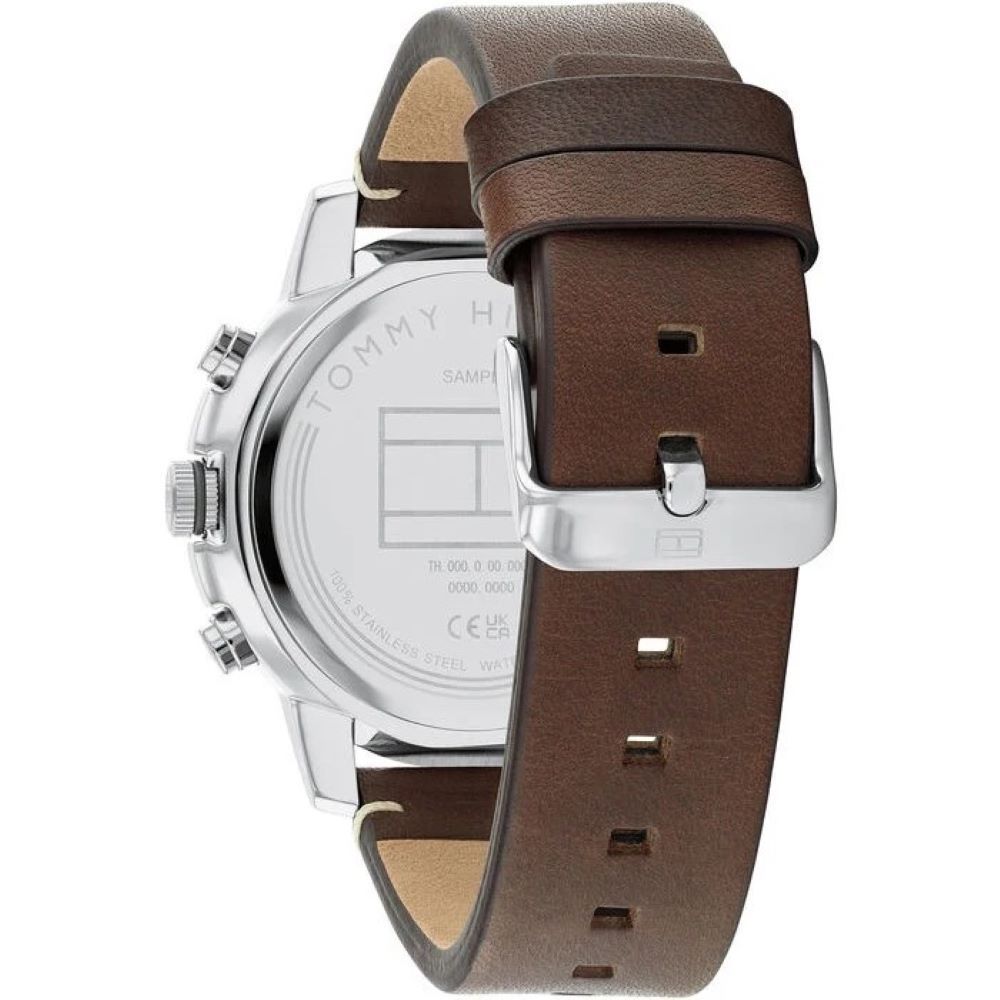 Klassischer Multifunktions-Zeitmesser mit Lederarmband