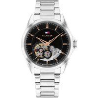 Automatikuhr mit Skelettzifferblatt und Gliederarmband