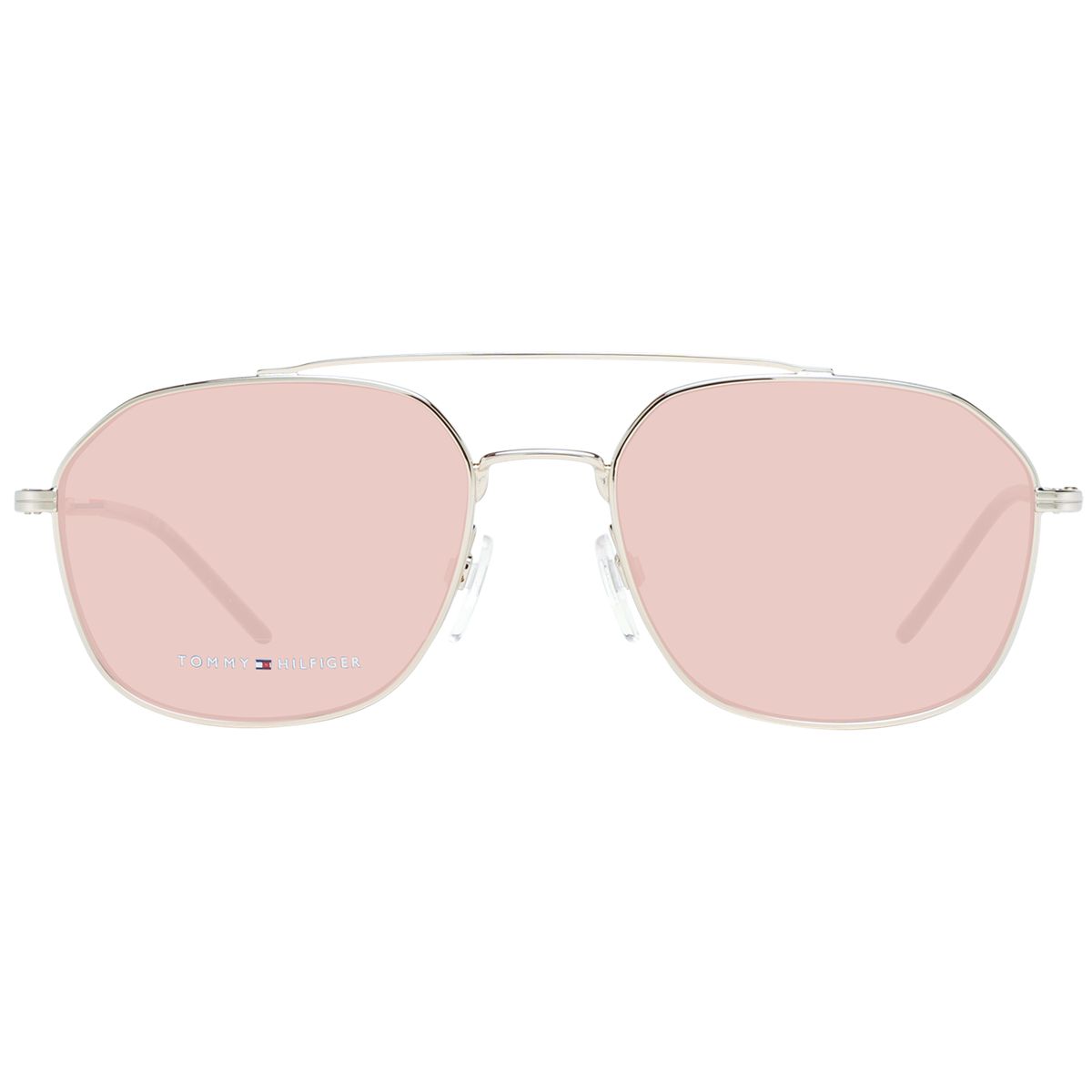 Geometrische Sonnenbrille mit Doppelsteg