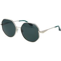Geometrische Vollrand-Metallsonnenbrille
