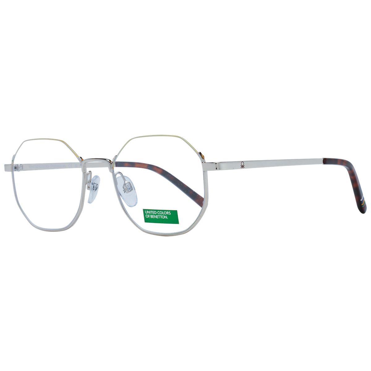 Geometrische Brille mit schmalem Metallrahmen