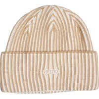 Gerippte Beanie mit Umschlag