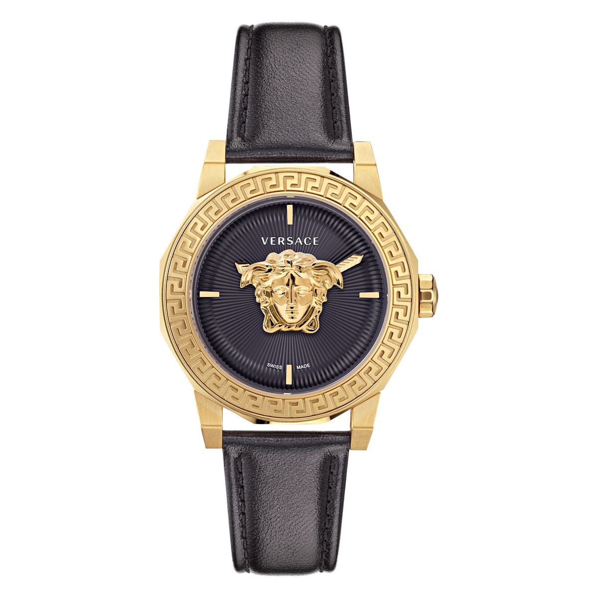 Medusa Deco Lederarmbanduhr