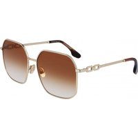 Oversized-Sonnenbrille mit Metallrahmen