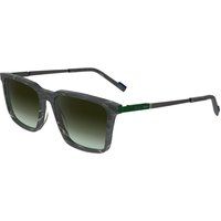 Marmorierte Eckige Acetat-Sonnenbrille