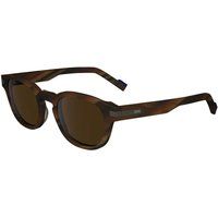 Runde Acetat-Sonnenbrille mit Schlüssellochsteg
