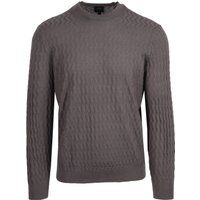 Strukturierter Zickzack-Strickpullover