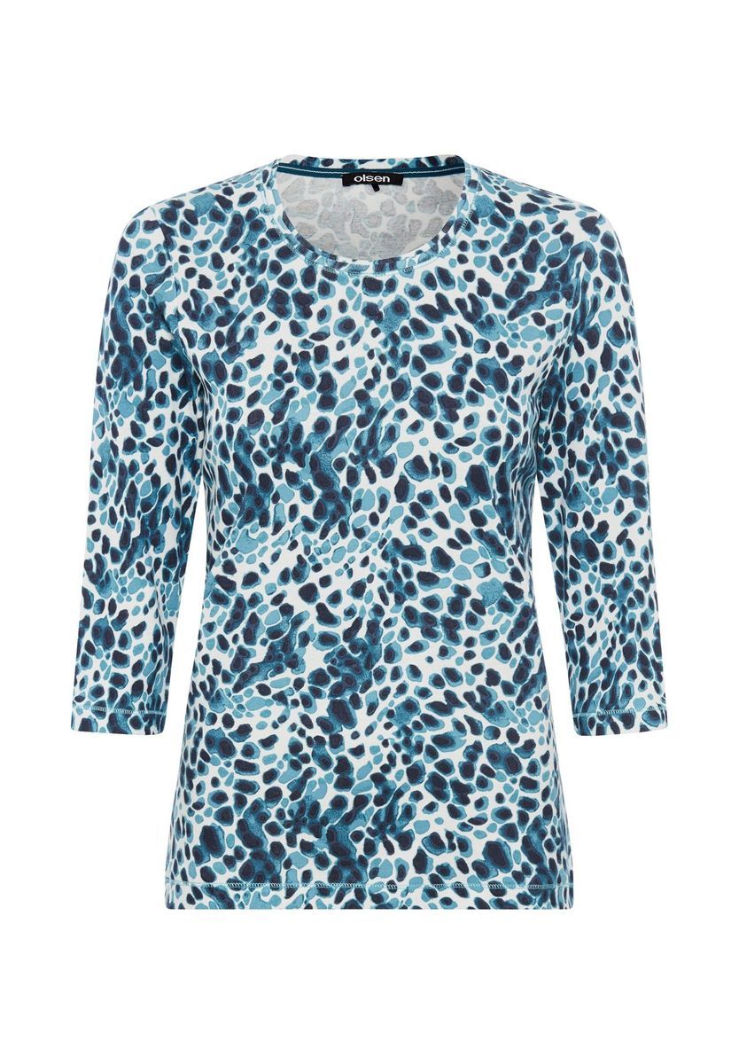 Bedrucktes Dreiviertelarm T-Shirt