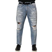 Zerrissene Relaxed-Fit Denim-Jeans