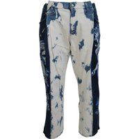Verkürzte Jeans mit Grafikprint