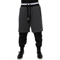 Zweilagige Jogginghose im Materialmix