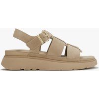 Moderne Leder-Riemchensandalen mit Plateausohle