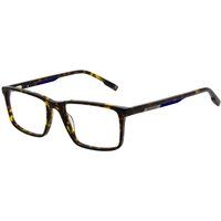 Klassische rechteckige Brille in Schildpatt-Optik