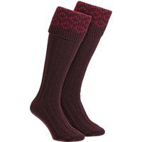 Gemusterte Merinowolle-Schießsocken
