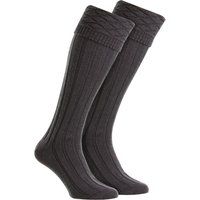 Traditionelle gerippte Kilt-Kniestrümpfe