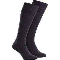 Kniehohe Kilt-Socken mit Rippenmuster