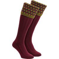 Socken mit Diamond-Harlequin-Muster