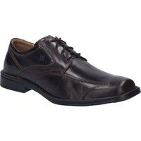 Klassische Leder-Schnürschuhe mit Ziernaht