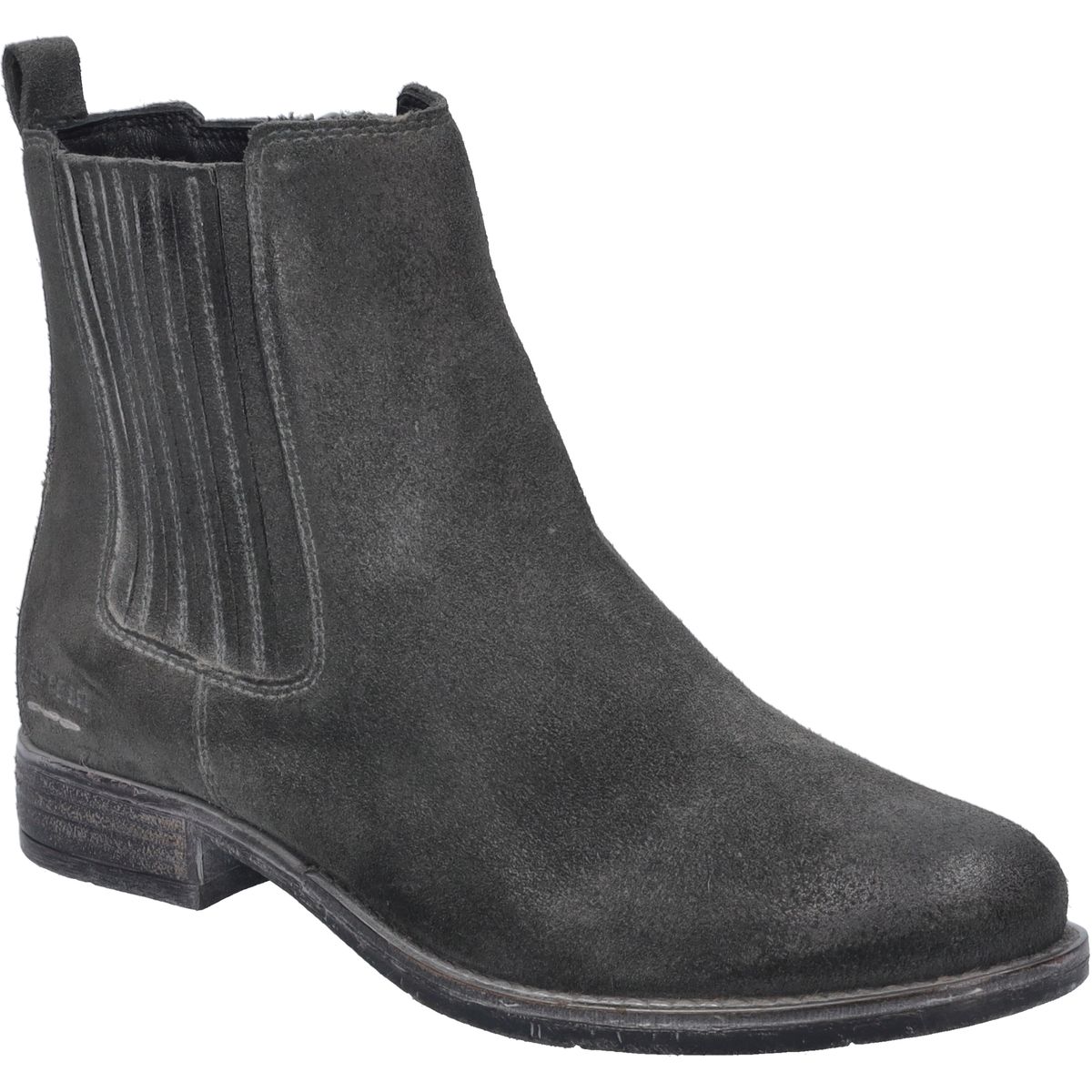 Klassische Veloursleder-Stiefelette