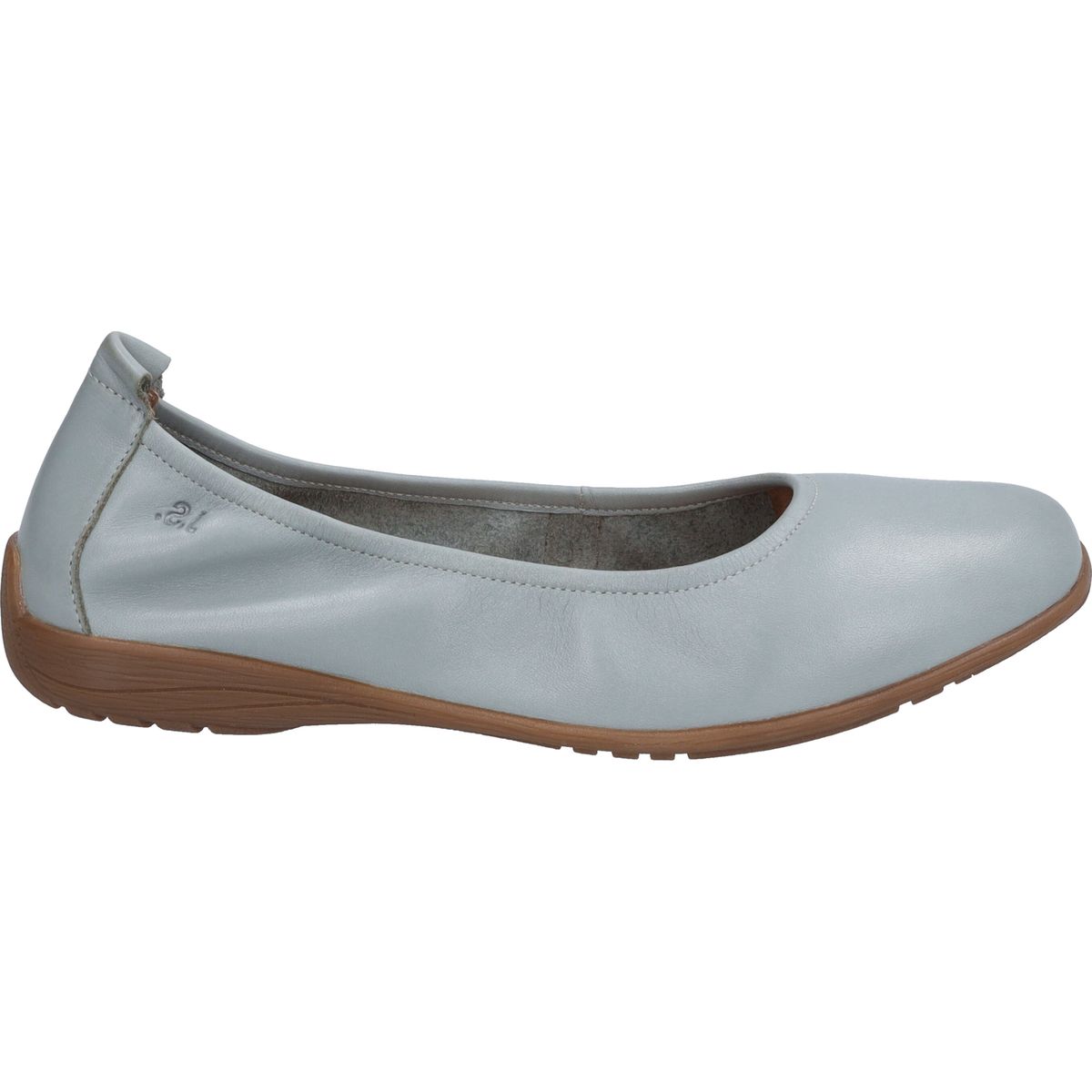 Weiche Lederballerinas mit Gummizug
