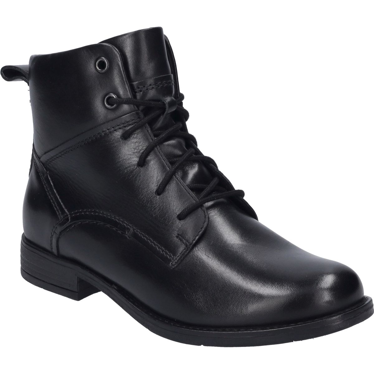 Klassische Schnürstiefelette aus Leder